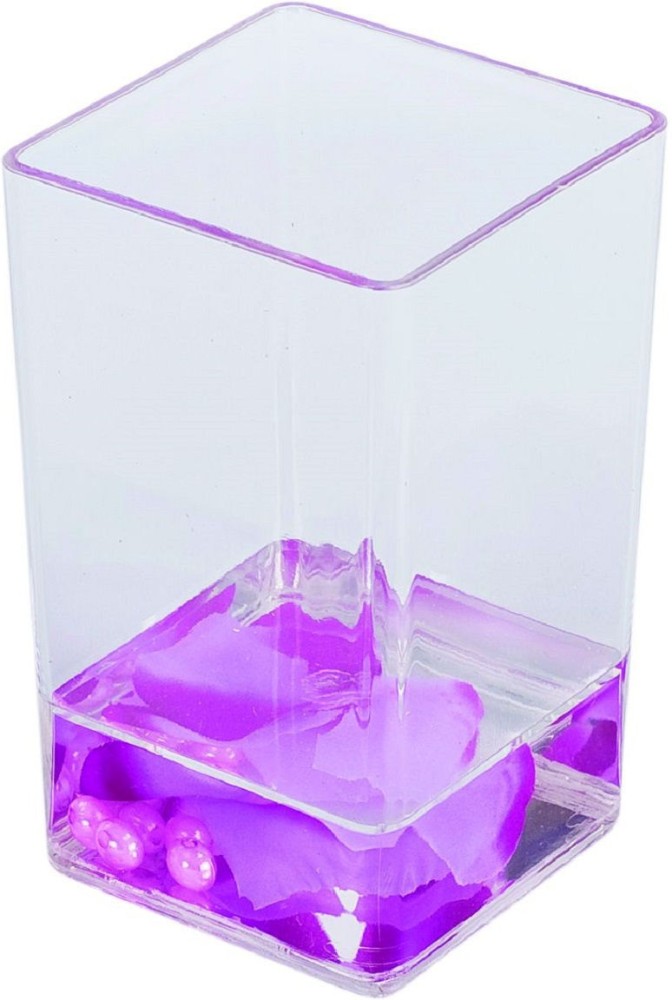 Аксессуар для ванной АКВАЛИНИЯ Фиолетовые лепестки прозрачный-фиолетовый