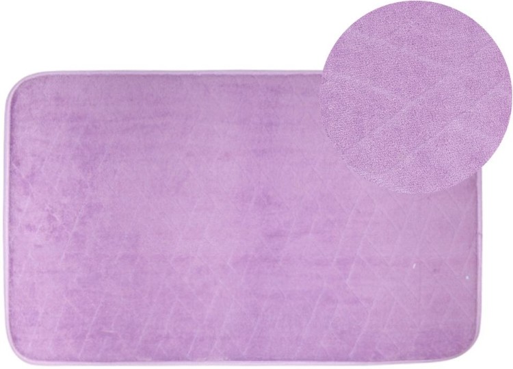 Коврик для ванной АКВАЛИНИЯ Ромбы 45x75 фиолетовый