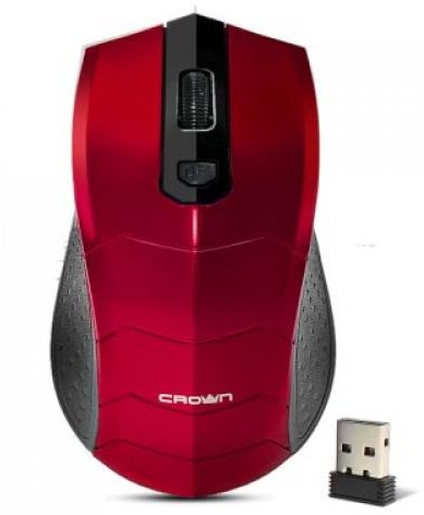 Мышь CROWN CMM-934W красный