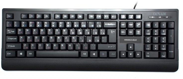 Клавиатура Delux DLK-6010UB черный