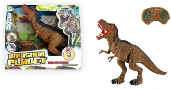 Радиоуправляемая игрушка Dinosaur Planet Динозавр со светом и звуком песочный