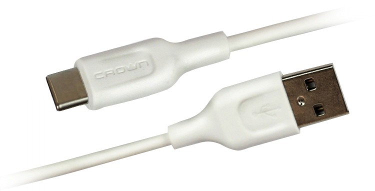 Кабель CROWN USB - USB Type-C 1 м CMCU-004C белый