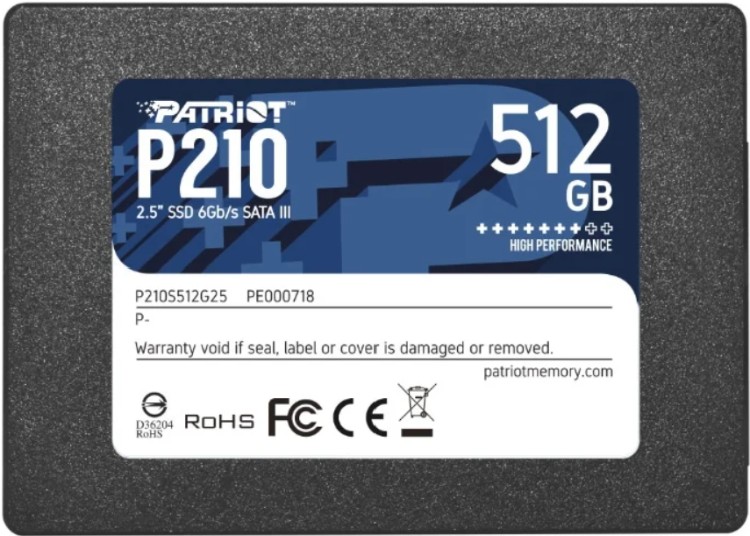 Patriot P210 P210S512G25 512Gb