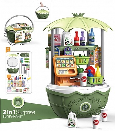 Набор игрушек Pituso Супермаркет в корзине 2 в1 HW20061233