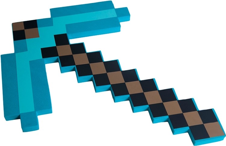 Pixel Crew Minecraft Кирка Изумрудная 45 см