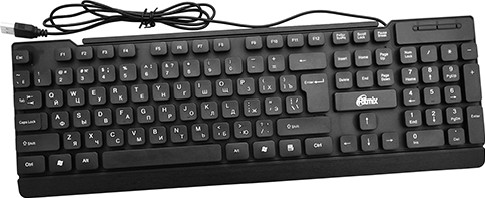 Клавиатура Ritmix RKB-107 Slim USB черный