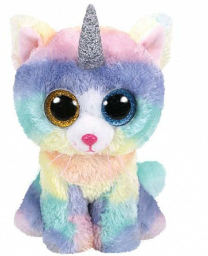 Мягкая игрушка TY Beanie Boo's Кошка Heather 15 см