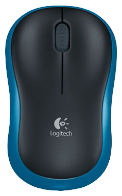 Мышь компьютерная Logitech Wireless Mouse M185 Blue-Black USB