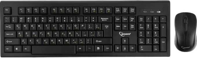 Клавиатура Gembird KBS-8002 USB черный + мышь
