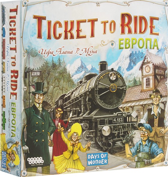 Настольная игра Hobby World Ticket to Ride Европа 3-е издание