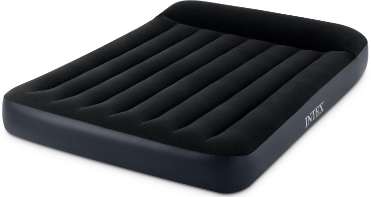 Надувная мебель Intex Pillow Rest Classic Fiber-Tech 137х191х25 см 64142 3947871 черный