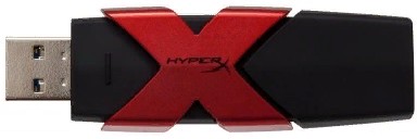 USB Flash карта Kingston HXS3/128GB 128Gb черный-красный