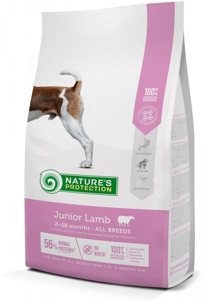 Корм Nature's Protection Junior Lamb для щенков ягненок 7.5 кг