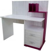 Компьютерный стол Bella Mebel Stil фуксия розовая
