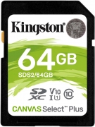 Карта памяти Kingston Canvas Select Plus SDS2 64GB
