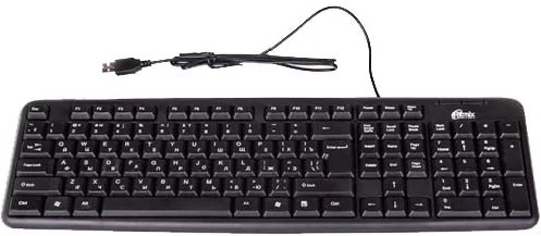 Клавиатура Ritmix RKB-103 черный USB
