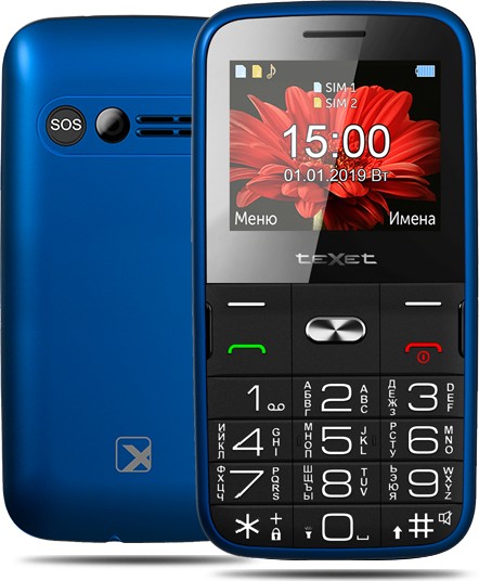 Мобильный телефон teXet TM-B227 синий